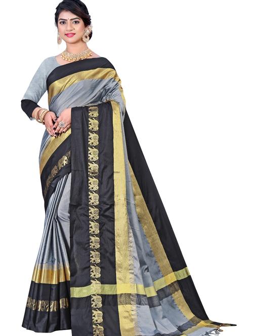 umanta women's pure silk fancy sarees with blouse piece - 18227099 - Very Small Image - 1