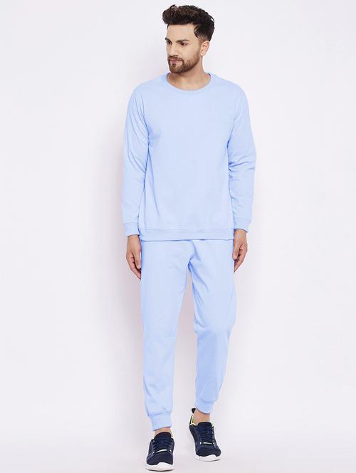 light-blue solid track suit - 18227670 - Very Small Image - 1