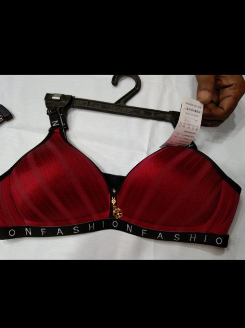 red color foamed bra - 18228302 - Very Small Image - 1
