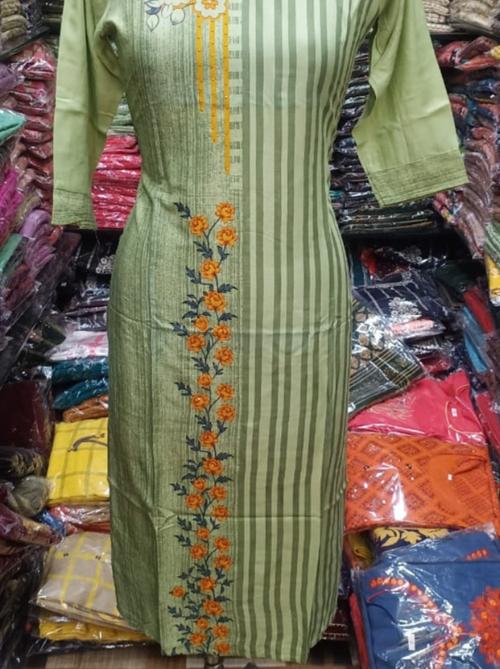 light green color kurti for women - 18228355 - Very Small Image - 1