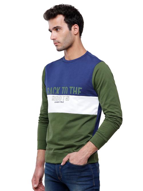 mens color block sweatshirt - 18228930 - Very Small Image - 1