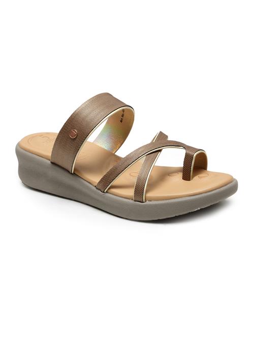 gold synthetic slippers flip flops - 18229218 - Very Small Image - 1