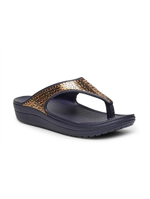 navy pvc slippers flip flops - 18229230 - Very Small Image - 1