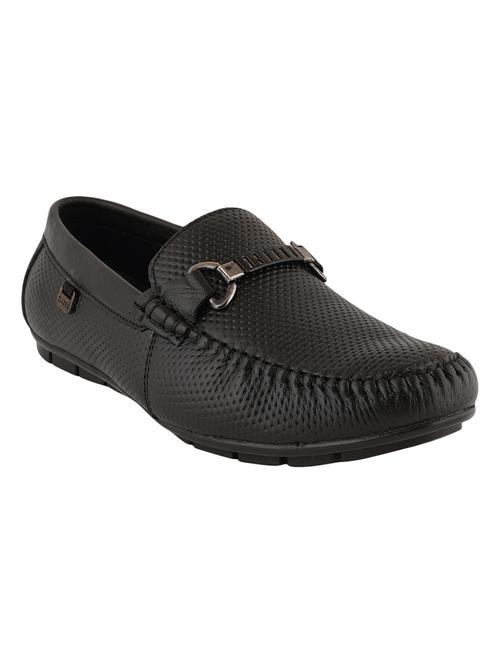 black leatherette slip on ons - 18230825 - Very Small Image - 1