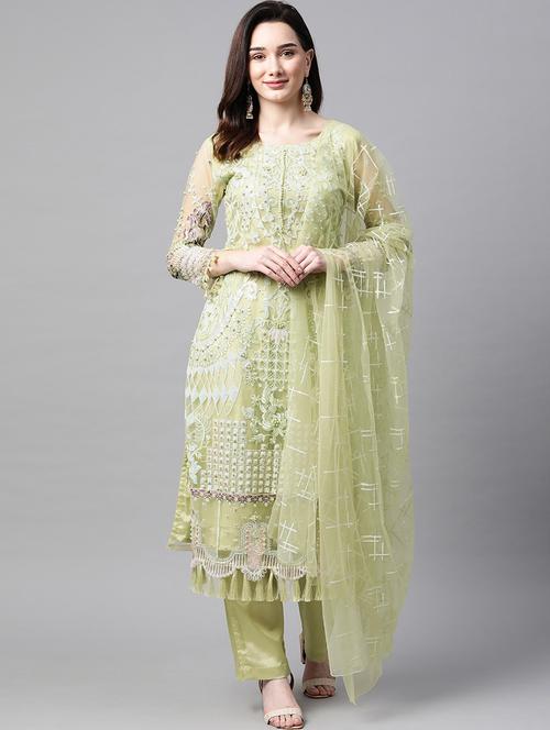 embroidered unstitched suit set - 18231068 - Very Small Image - 1