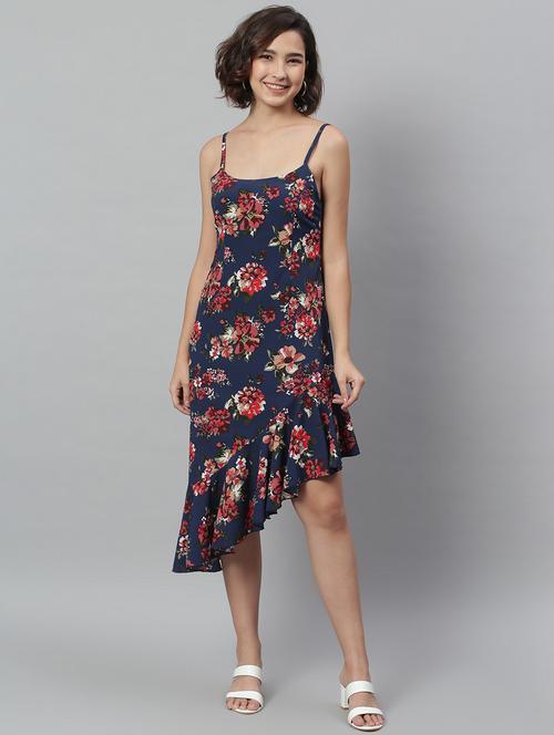 cami neck floral a-line dress - 18231747 - Very Small Image - 1