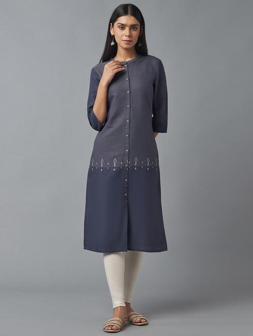 women's straight kurta - 18231891 - Very Small Image - 1