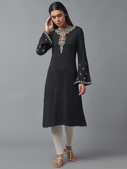 women's straight kurta - 18231895 - Very Small Image - 1