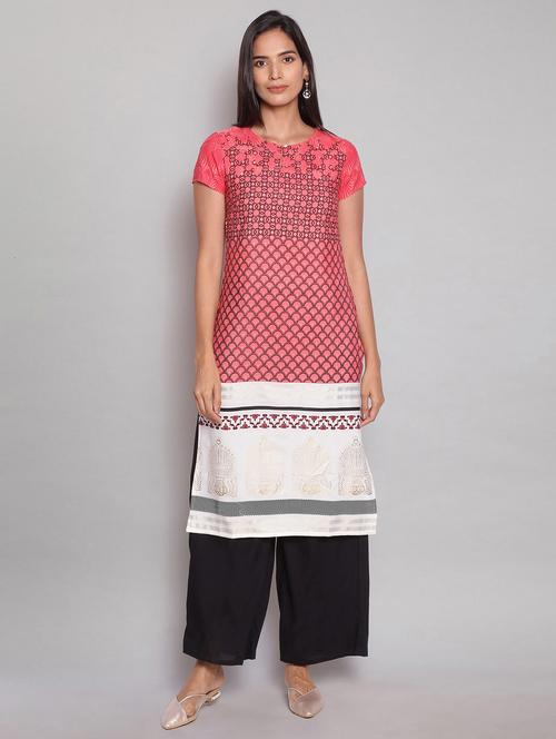 women's straight kurta - 18232029 - Very Small Image - 1