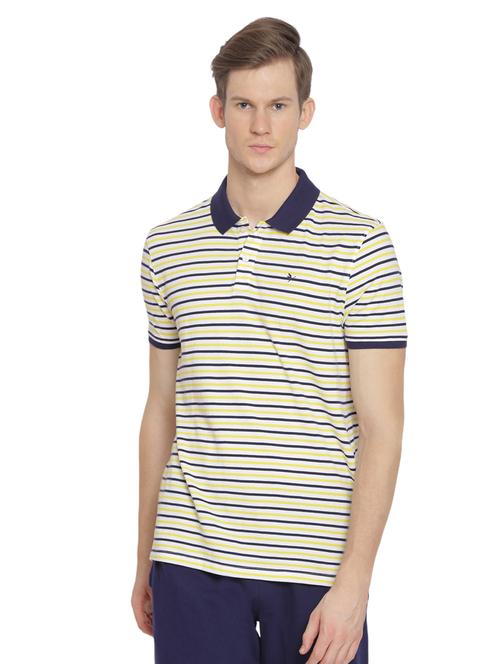 multi colored stripe polo t-shirt - 18232968 - Very Small Image - 1