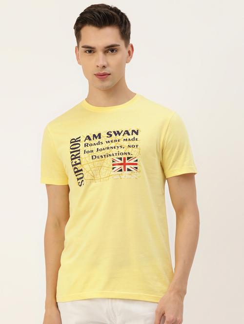 yellow printed t-shirt - 18232977 - Very Small Image - 1