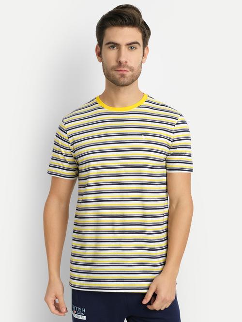 yellow stripe t-shirt - 18232982 - Very Small Image - 1