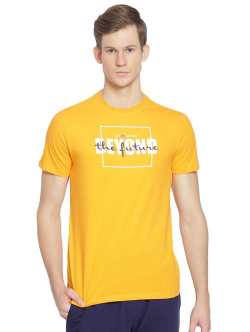 yellow printed t-shirt - 18232992 - Very Small Image - 1