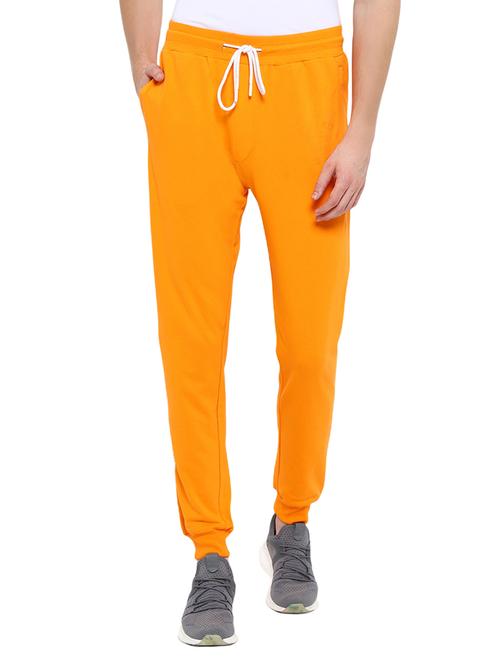 orange printed full length track pant - 18233086 - Very Small Image - 1