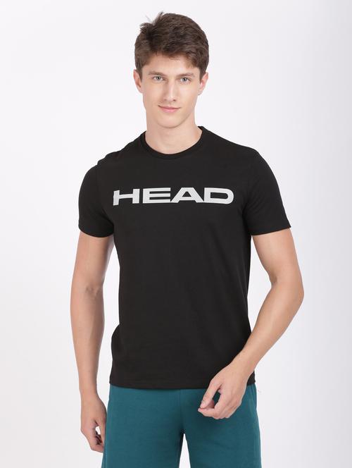 black chest-printed t-shirt - 18233904 - Very Small Image - 1