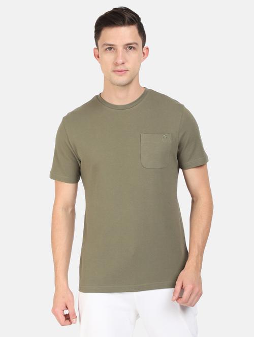 taupe solid t-shirt - 18233968 - Very Small Image - 1