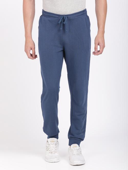 blue solid jogger - 18234013 - Very Small Image - 1