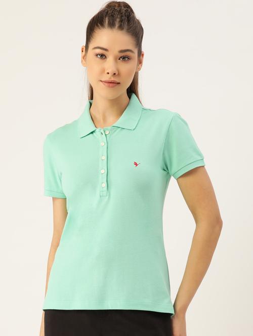 polo neck solid tees - 18234039 - Very Small Image - 1