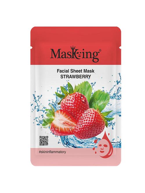 masking beauty facial sheet mask strawberry 20ml (pack of 1) - 18234493 - Very Small Image - 1