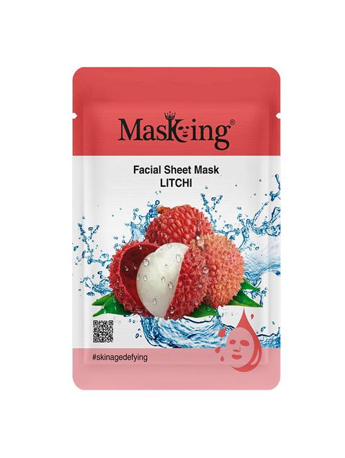 masking beauty facial sheet mask litchi 20ml (pack of 1) - 18234494 - Very Small Image - 1