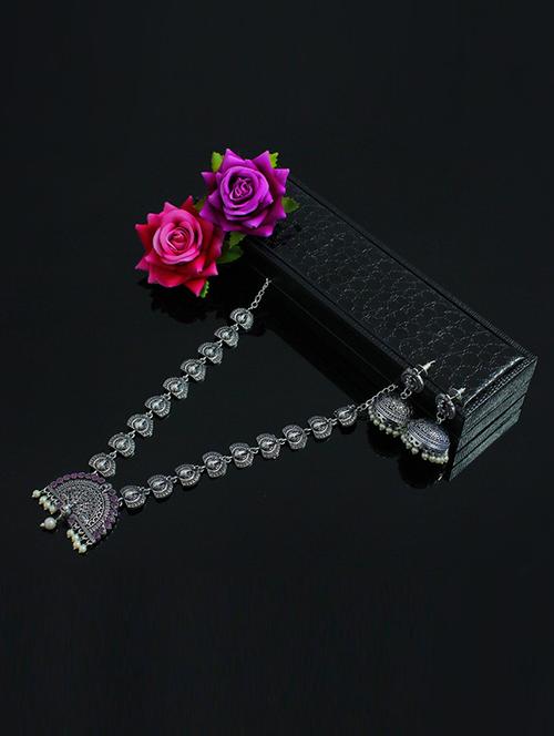 silver brass necklaces and earring - 18234973 - Very Small Image - 1