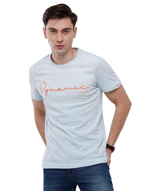 light-blue chest-printed t-shirt - 18235210 - Very Small Image - 1