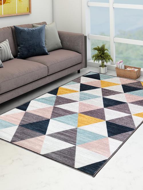 athom living angel yellow premium anti slip printed carpet - 18236620 - Very Small Image - 1