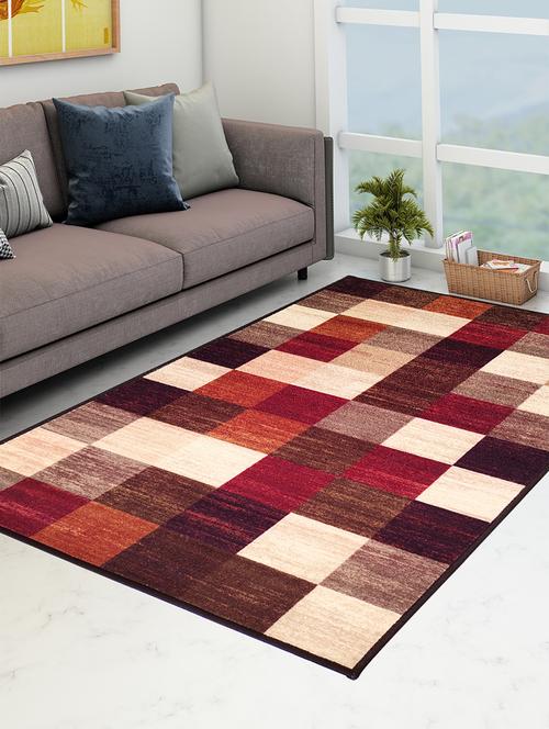 athom living checkmat premium anti slip printed carpet - 18236621 - Very Small Image - 1