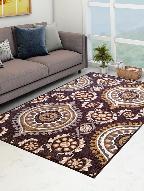 athom living persian brown premium anti slip printed carpet - 18236628 - Very Small Image - 1