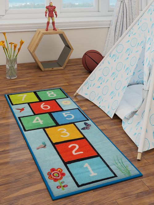 athom living alphabetic kids runner carpet 2ft x 4.5ft - 18236654 - Very Small Image - 1