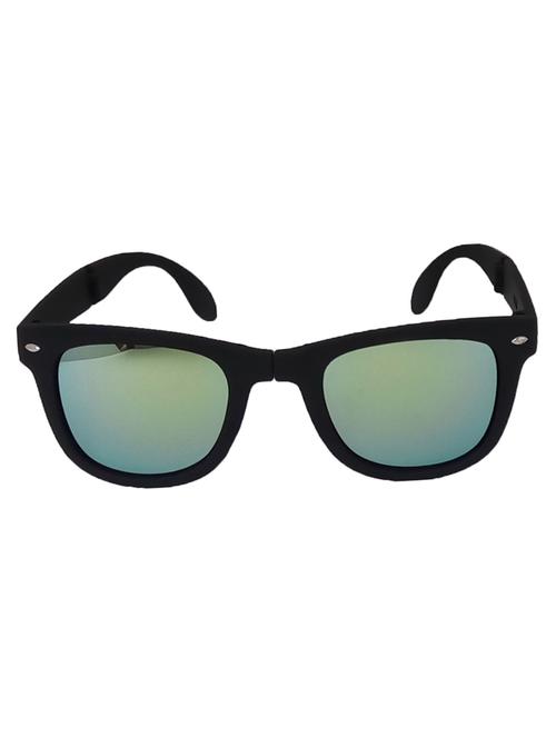 hrinkar men women boys & girls wayfarer & sunglasses black frame, silver lens (medium) - 18239060 - Very Small Image - 1