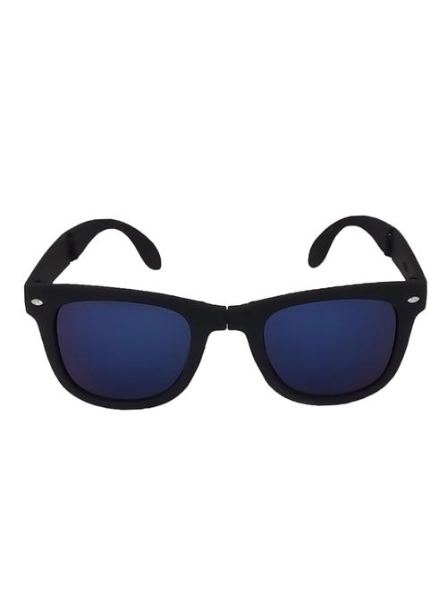 hrinkar men women boys & girls wayfarer & sunglasses black frame, blue lens (medium) - 18239061 - Very Small Image - 1