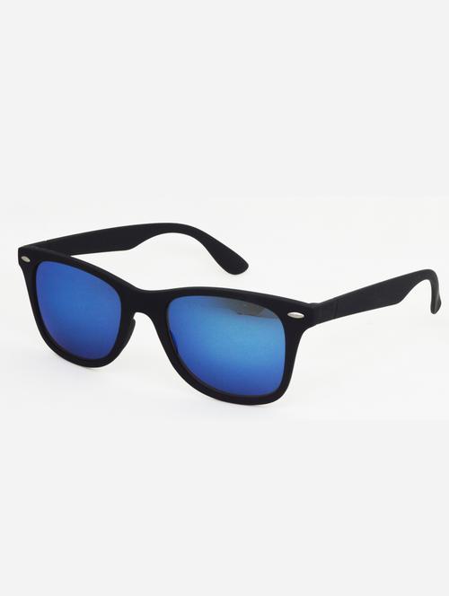 hrinkar men women boys & girls wayfarer & sunglasses black frame, blue lens (medium) - 18239105 - Very Small Image - 1