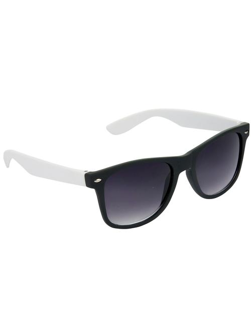 hrinkar men women boys & girls wayfarer & sunglasses white frame, grey lens (medium) - 18239107 - Very Small Image - 1