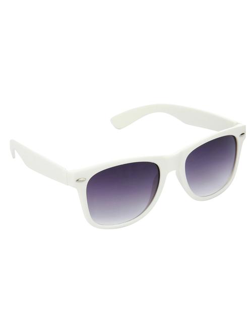 hrinkar men women boys & girls wayfarer & sunglasses white frame, grey lens (medium) - 18239118 - Very Small Image - 1
