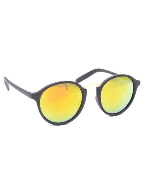 hrinkar men women boys & girls round & sunglasses golden frame, golden lens (medium) - 18239174 - Very Small Image - 1