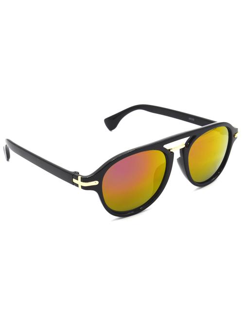 hrinkar men women boys & girls wayfarer & sunglasses black frame, pink lens (medium) - 18239181 - Very Small Image - 1