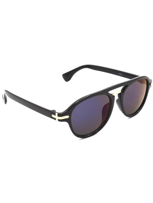 hrinkar men women boys & girls wayfarer & sunglasses black frame, blue lens (medium) - 18239185 - Very Small Image - 1