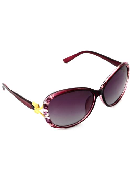 hrinkar men women boys & girls rectangular & sunglasses violet frame, pink lens (medium) - 18239237 - Very Small Image - 1