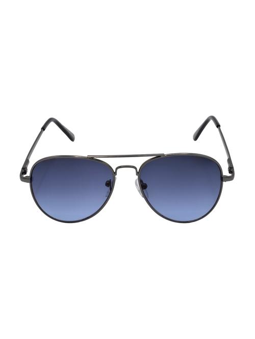 hrinkar men women boys & girls aviator & sunglasses grey frame, blue lens (medium) - 18239509 - Very Small Image - 1