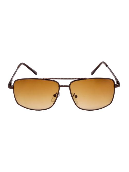 hrinkar men women boys & girls rectangular & sunglasses brown frame, brown lens (medium) - 18239514 - Very Small Image - 1