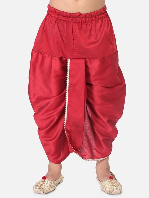 pink solid dhoti trouser - 18239965 - Very Small Image - 1