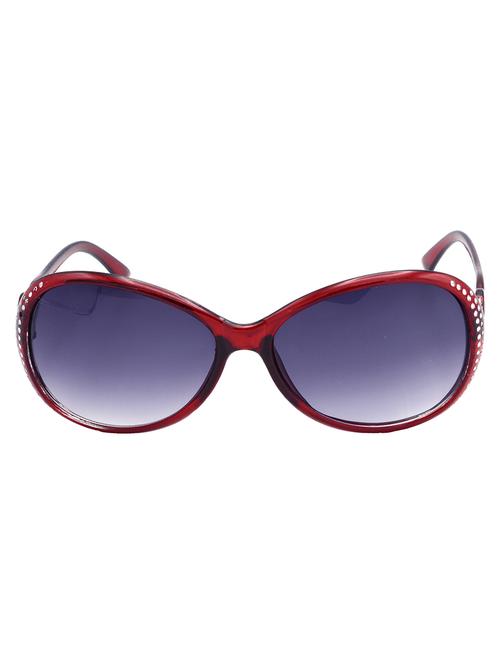hrinkar men women boys & girls oval::rectangular::round & sunglasses red frame, grey & clear lens (medium) - 18242248 - Very Small Image - 1