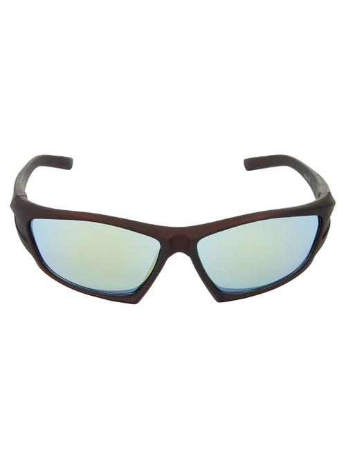 hrinkar men women boys & girls sports & sunglasses black frame, blue lens (medium) - 18242281 - Very Small Image - 1