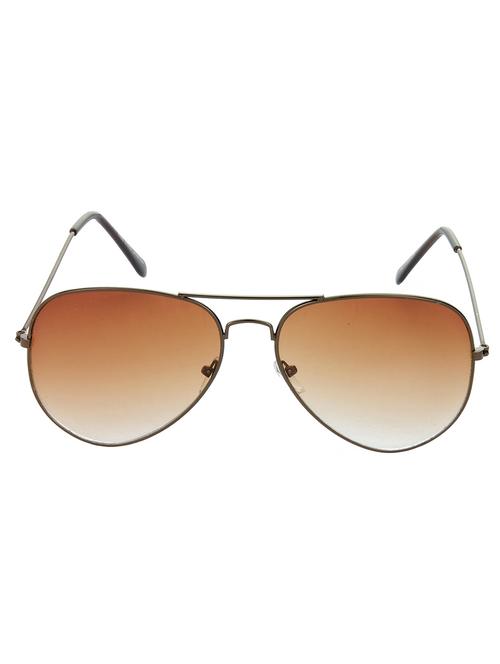 hrinkar men women boys & girls aviator & sunglasses brown frame, brown lens (medium) - 18242297 - Very Small Image - 1