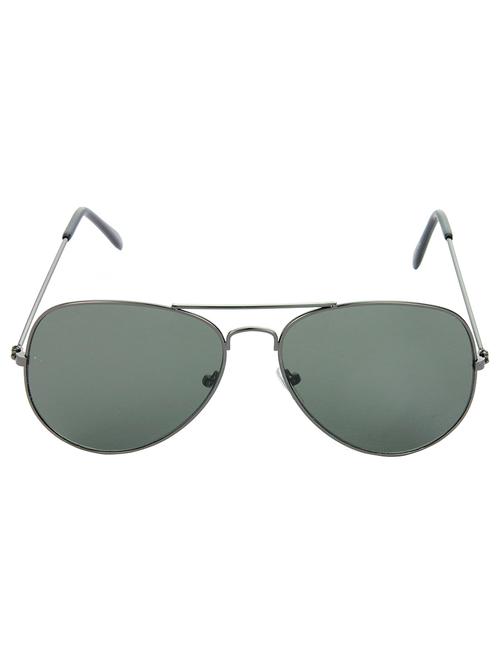 hrinkar men women boys & girls aviator & sunglasses grey frame, green lens (medium) - 18242300 - Very Small Image - 1