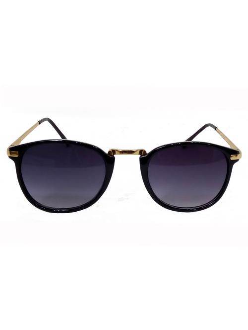 hrinkar men women boys & girls round & sunglasses golden frame, grey lens (medium) - 18242317 - Very Small Image - 1