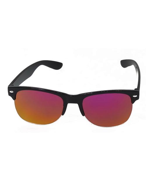 hrinkar men women boys & girls wayfarer & sunglasses black frame, pink lens (medium) - 18242338 - Very Small Image - 1