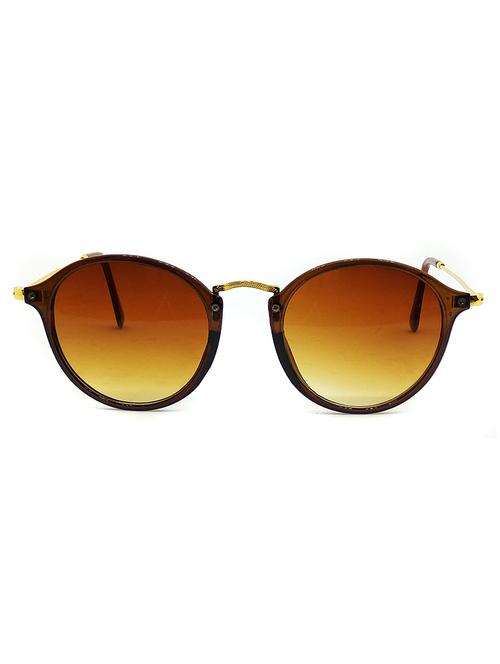 hrinkar men women boys & girls rectangular & sunglasses brown frame, brown lens (medium) - 18242345 - Very Small Image - 1