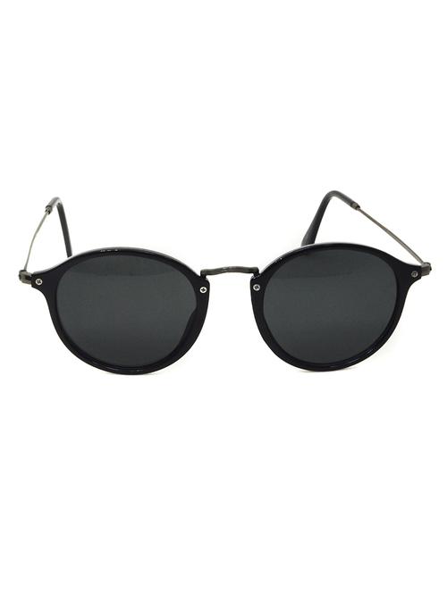 hrinkar men women boys & girls round & sunglasses grey frame, black lens (medium) - 18242362 - Very Small Image - 1